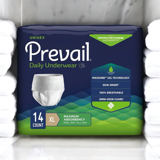 Prevail XL underwear for maximum absorbency pull-on protection